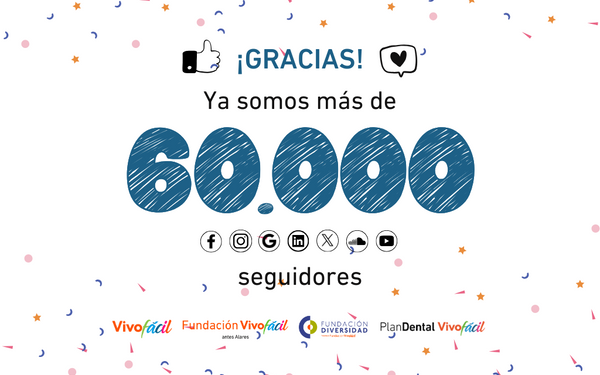 ¡Ya somos más de 60.000 seguidores en nuestras redes sociales!