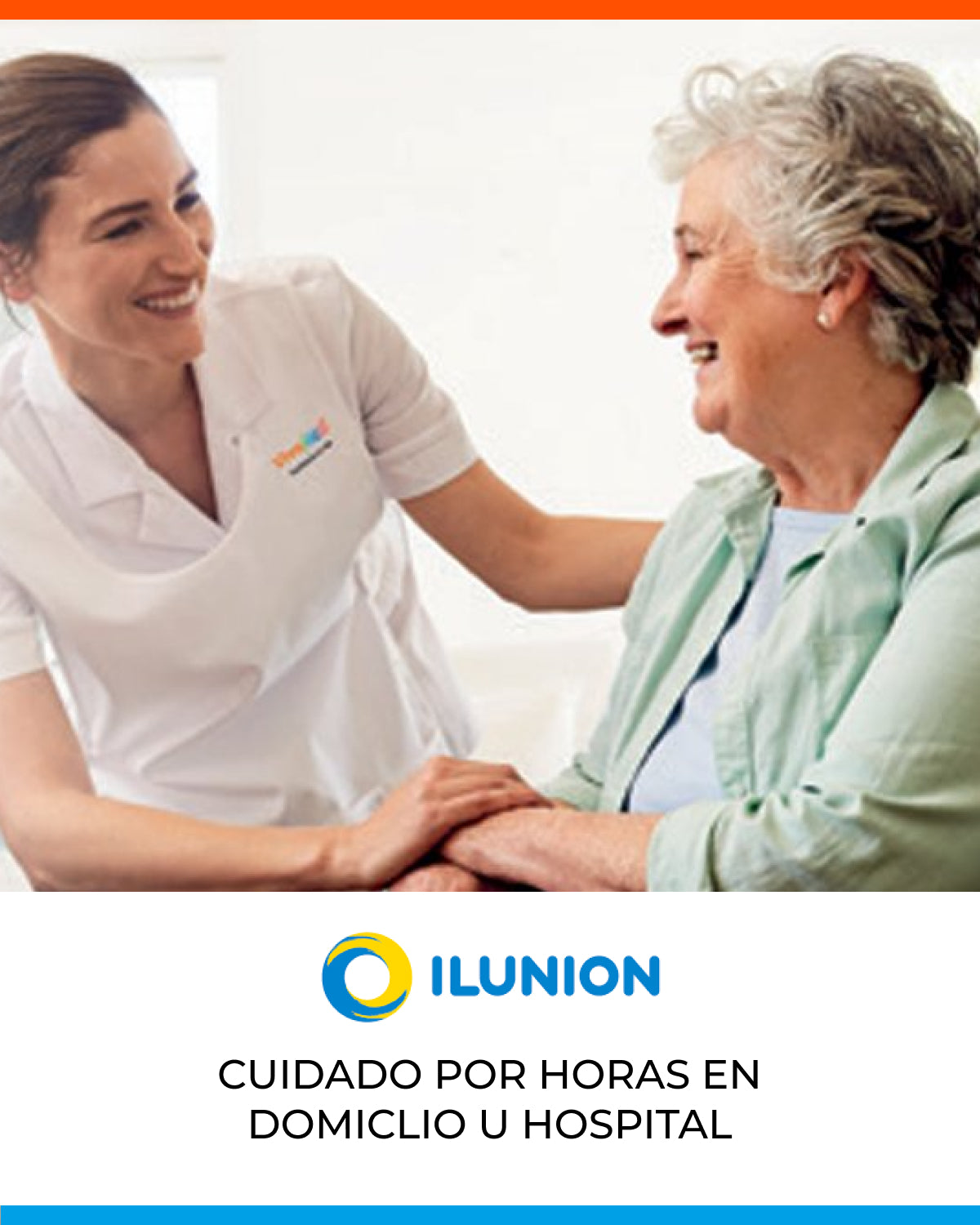 Cuidado de personas en domicilio u hospital Ilunion