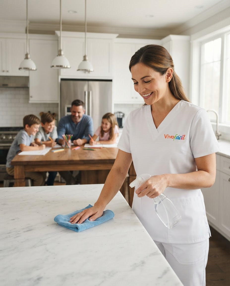 Selección de servicio domestico personalizado y profesional para total tranquilidad Vivofácil
